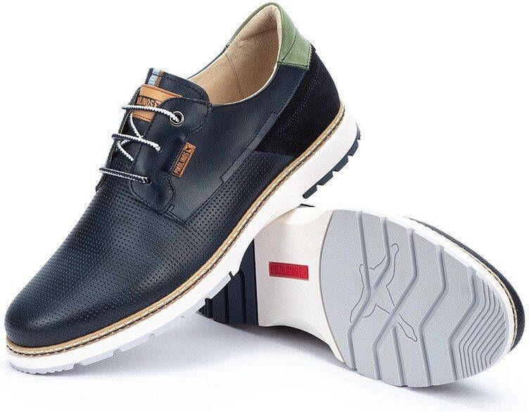 PIKOLINOS Veterschoenen Olvera met logo-patch vrijetijdsschoen lage schoen veterschoen