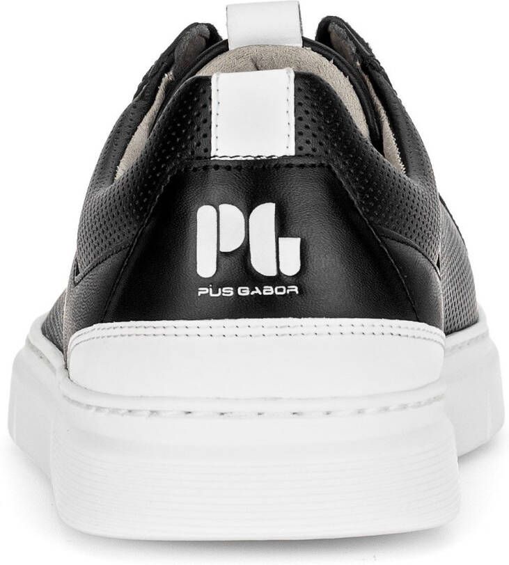 Pius Gabor Plateausneakers vrijetijdsschoen lage schoen veterschoen met perforatie breedte g