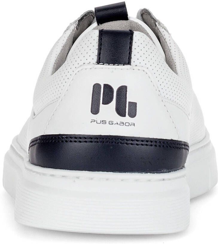 Pius Gabor Plateausneakers vrijetijdsschoen lage schoen veterschoen met perforatie breedte g