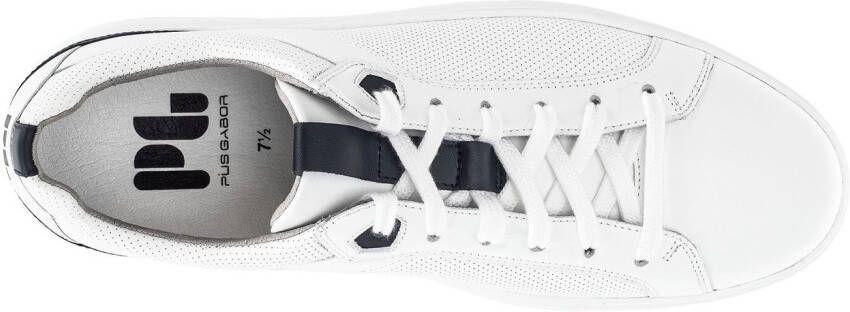 Pius Gabor Plateausneakers vrijetijdsschoen lage schoen veterschoen met perforatie breedte g