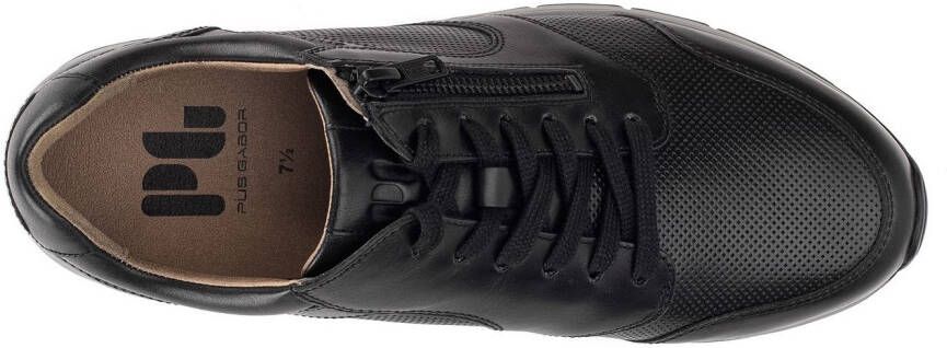Pius Gabor Sneakers vrijetijdsschoen veterschoen lage schoen met logoprent breedte g (=breed)