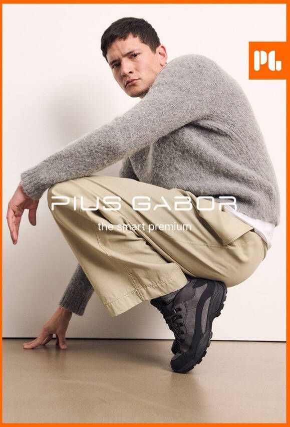 Pius Gabor Sneakers veterboots outdoorschoen met schachtrandpolstering g-wijdte