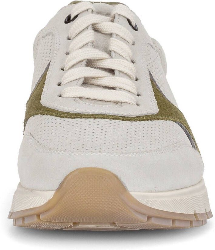 Pius Gabor Sneakers met sleehak vrijetijdsschoen lage schoen veterschoen met contrastafwerkingen g-breedte