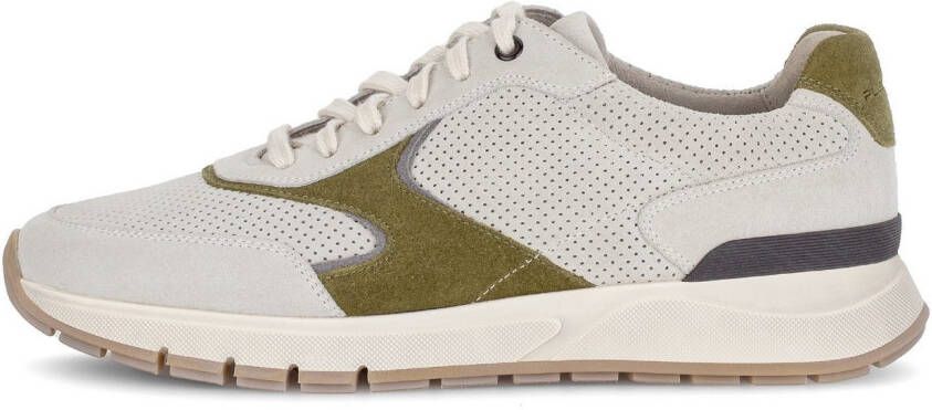 Pius Gabor Sneakers met sleehak vrijetijdsschoen lage schoen veterschoen met contrastafwerkingen g-breedte