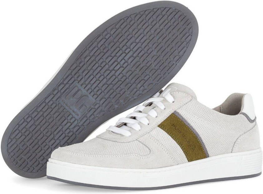 Pius Gabor Sneakers vrijetijdsschoen lage schoen veterschoen met contrastafwerking breedte g