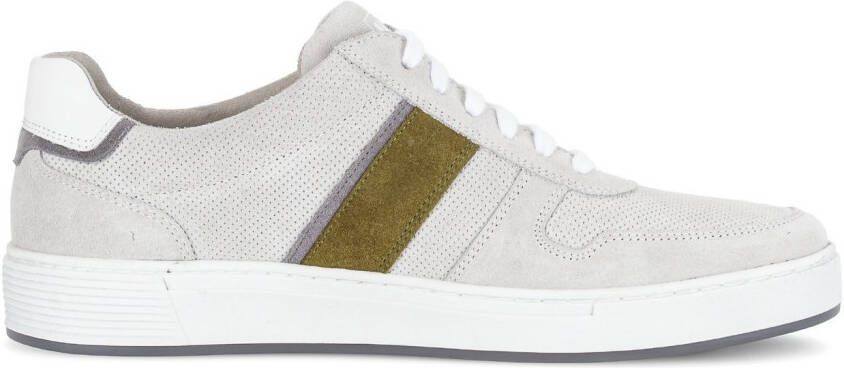 Pius Gabor Sneakers vrijetijdsschoen lage schoen veterschoen met contrastafwerking breedte g