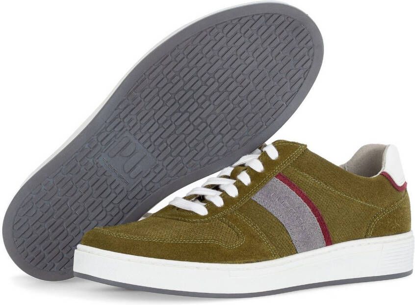 Pius Gabor Sneakers vrijetijdsschoen lage schoen veterschoen met contrastafwerking breedte g