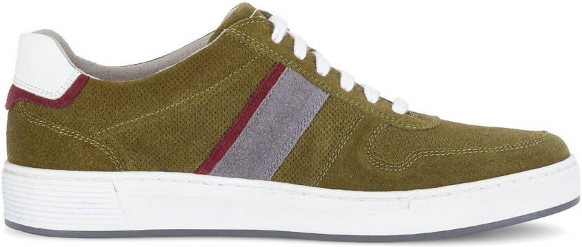 Pius Gabor Sneakers vrijetijdsschoen lage schoen veterschoen met contrastafwerking breedte g