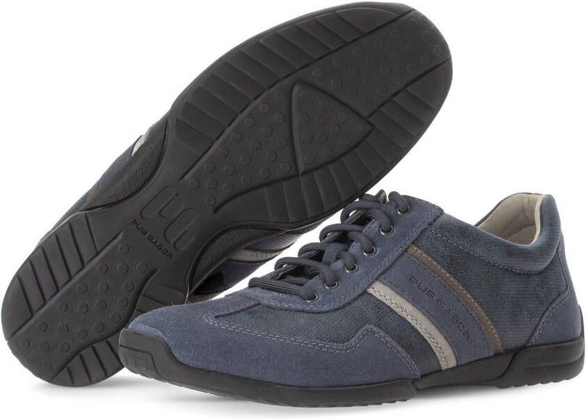 Pius Gabor Sneakers vrijetijdsschoen lage schoen veterschoen met logo breedte g (=breed)