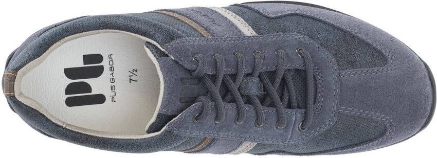 Pius Gabor Sneakers vrijetijdsschoen lage schoen veterschoen met logo breedte g (=breed)