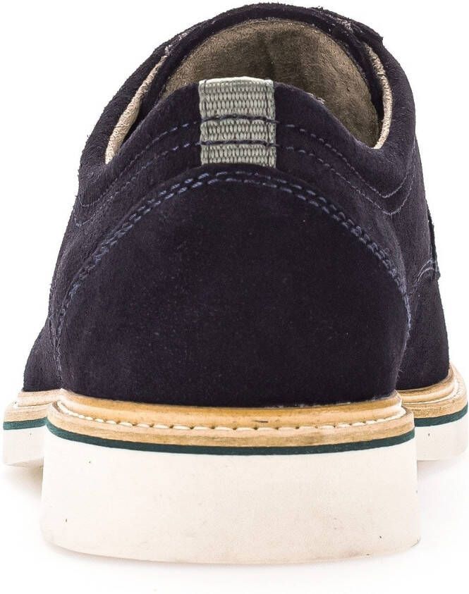Pius Gabor Veterschoenen blokhak business schoen lage schoen met siersteken g-breedte