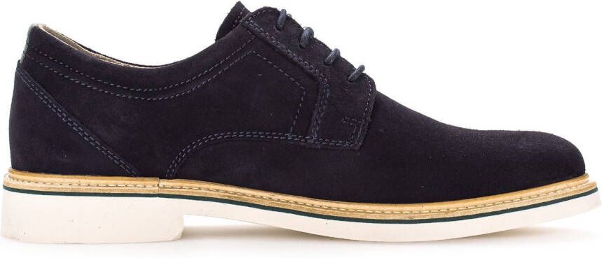 Pius Gabor Veterschoenen blokhak business schoen lage schoen met siersteken g-breedte