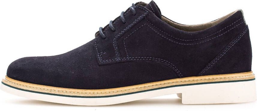Pius Gabor Veterschoenen blokhak business schoen lage schoen met siersteken g-breedte