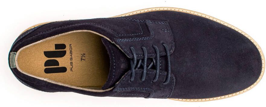 Pius Gabor Veterschoenen blokhak business schoen lage schoen met siersteken g-breedte