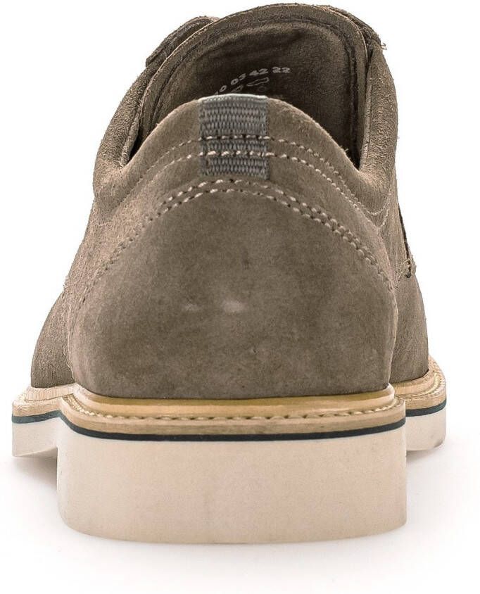 Pius Gabor Veterschoenen blokhak business schoen lage schoen met siersteken g-breedte