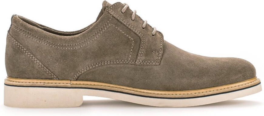 Pius Gabor Veterschoenen blokhak business schoen lage schoen met siersteken g-breedte