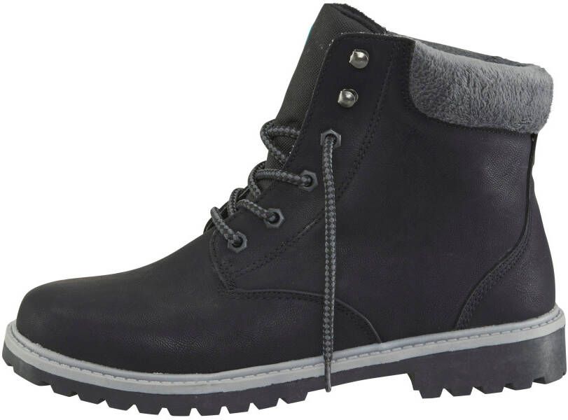 Polarino Hoge veterschoenen Kalmar W veterschoenen laarzen met blokhak