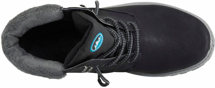 Polarino Hoge veterschoenen Kalmar W veterschoenen laarzen met blokhak