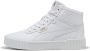 PUMA Carina 3.0 Mid Dames Sneakers White- Gold - Thumbnail 3