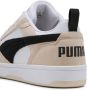 Puma Rebound V6 Low sneakers ecru zwart wit - Thumbnail 12