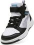 PUMA Rebound V6 Mid Space Belle AC+ PS Meisjes Sneakers Black-Lilac Crush- White - Thumbnail 10