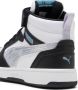 PUMA Rebound V6 Mid Space Belle AC+ PS Meisjes Sneakers Black-Lilac Crush- White - Thumbnail 11