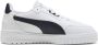 PUMA Shuffle Downtown Unisex Sneakers White-New Navy- Gold - Thumbnail 3