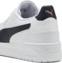 PUMA Shuffle Downtown Unisex Sneakers White-New Navy- Gold - Thumbnail 5