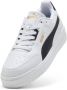 PUMA Shuffle Downtown Unisex Sneakers White-New Navy- Gold - Thumbnail 6