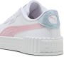 PUMA Carina 3.0 Blurry Dreams Jr Sneakers White-Rose Mauve-Cool Weather - Thumbnail 10