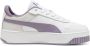 PUMA Carina Street Jr Meisjes Sneakers White-Pale Plum- Silver - Thumbnail 7