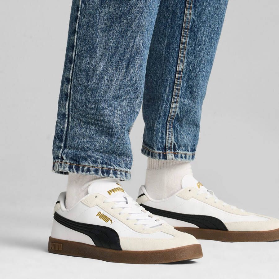 Puma Sneakersy skórzane z obszyciem w kontrastowym kolorze model Club II Era - Foto 16