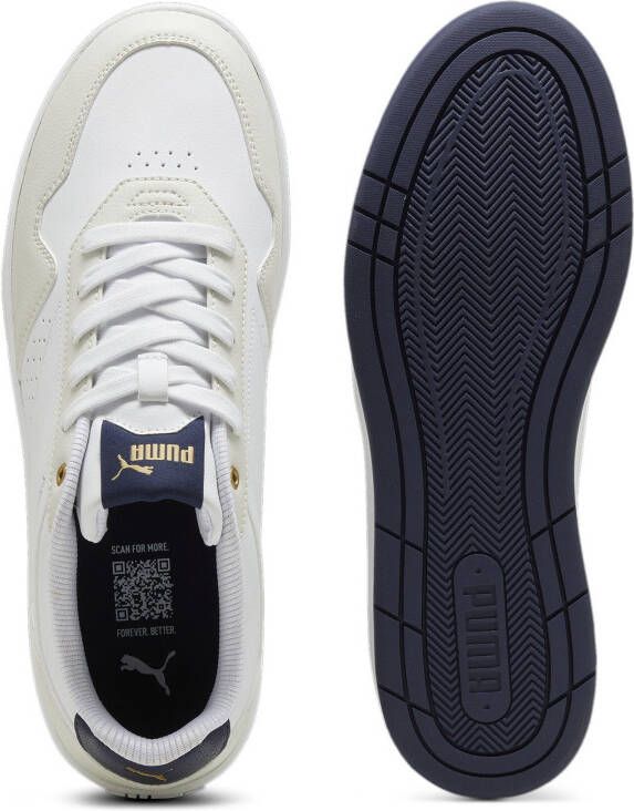 Puma Court Classic sneakers wit lichtgrijs donkerblauw - Foto 6