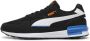 PUMA Graviton unisex sneaker sportschoen 380738 51 zwart-wit-blauw - Thumbnail 17