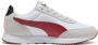 PUMA R78 Lightwind Unisex Sneakers Cool Light Gray-Dark Crimson- White - Thumbnail 4