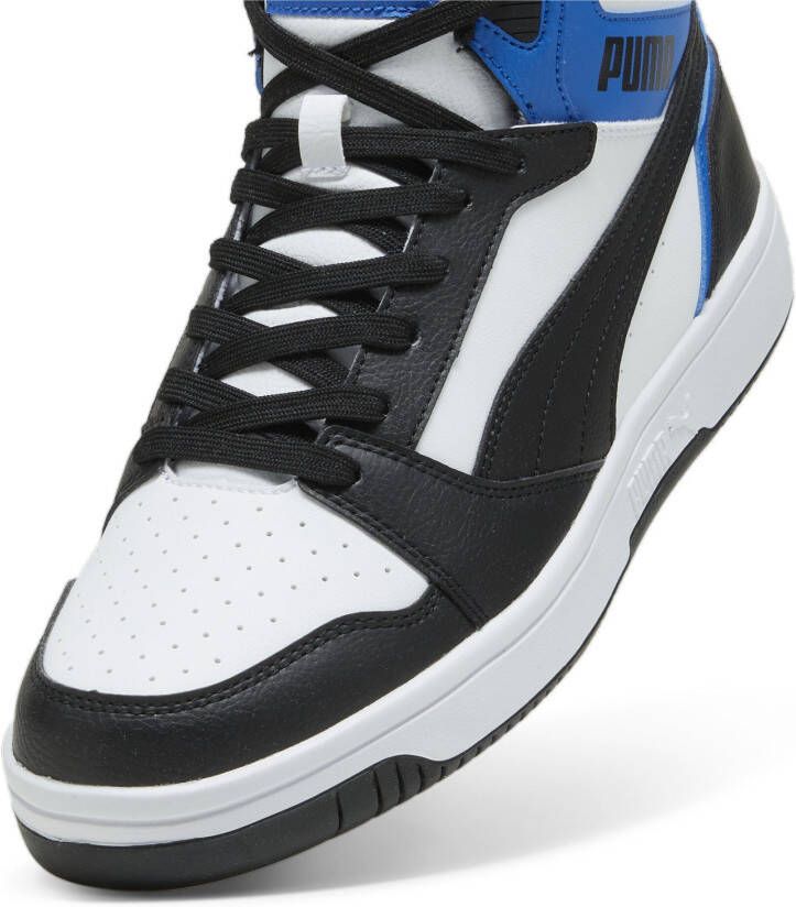 Puma Rebound V6 sneakers zwart wit kobaltblauw - Foto 5