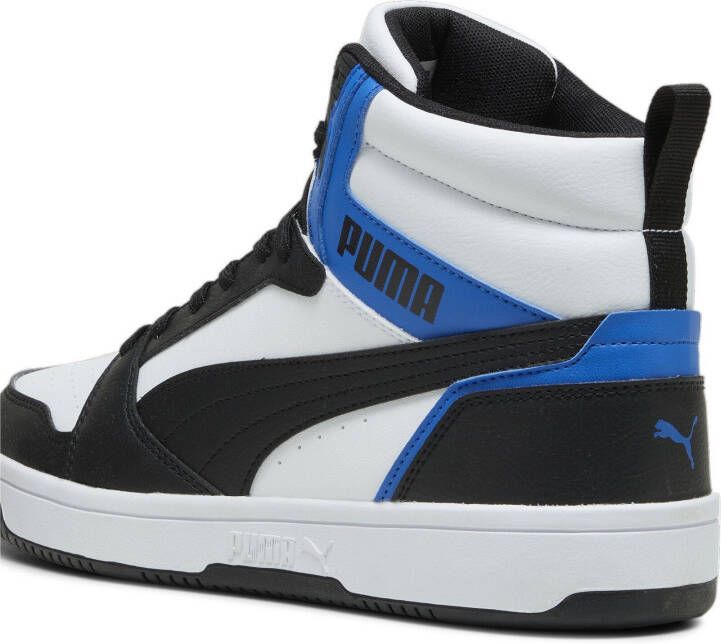 Puma Rebound V6 sneakers zwart wit kobaltblauw - Foto 6