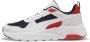 PUMA Trinity 2 LT Unisex Sneakers Navy- White-Feather Gray-Red Fire - Thumbnail 3