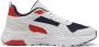 PUMA Trinity 2 LT Unisex Sneakers Navy- White-Feather Gray-Red Fire - Thumbnail 4