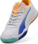 Puma Nova Smash padelschoenen wit blauw geel - Thumbnail 10