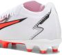 PUMA Ultra Match FG Voetbalschoenen White Black Fire Orchid - Thumbnail 12