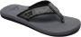 Quiksilver Monkey Abyss Heren Slippers Grey Black Grey - Thumbnail 6