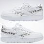 Reebok Classics Club C Double GEO sneakers met dierenprint wit zwart grijs - Thumbnail 11