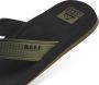 Reef The layback Black Olive Heren Slippers Teenslippers Groen - Thumbnail 15