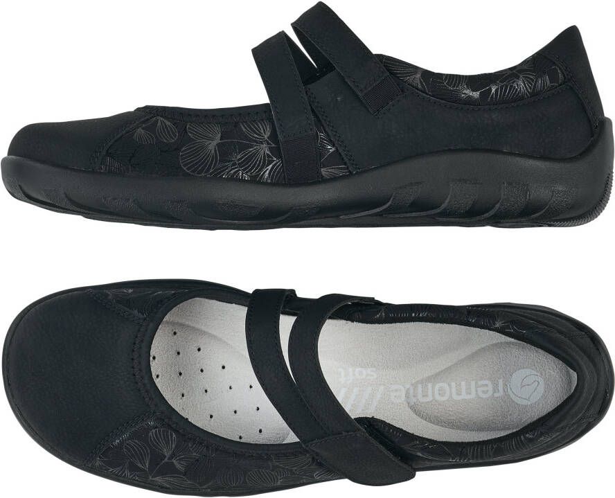 Remonte Ballerina's Slipper instapschoen slip-on sneaker met subtiele slangenlook - Foto 14