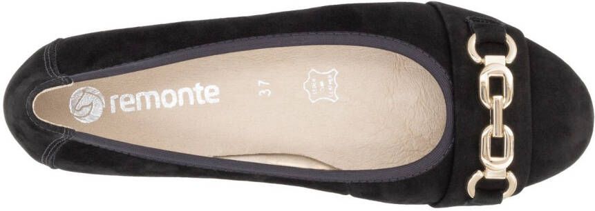 Remonte Ballerina's blokhak pumps business schoen met sieraandeel