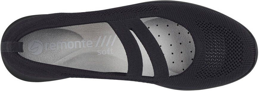 Remonte Ballerina's met riempje Slipper slip-on schoen slip-on sneaker in sportief ontwerp