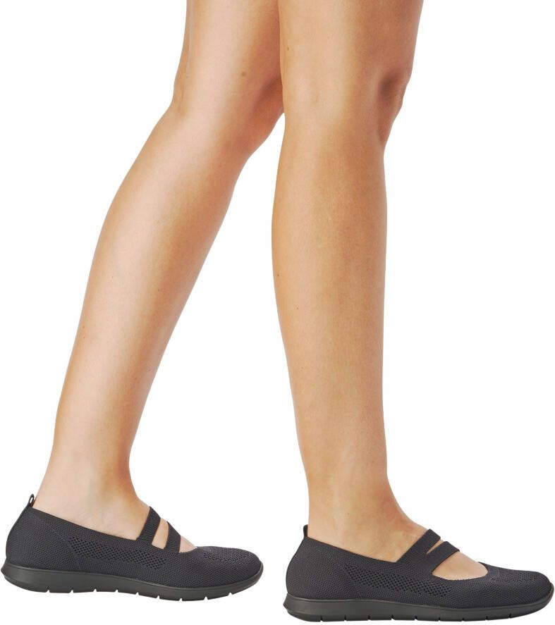 Remonte Ballerina's met riempje Slipper slip-on schoen slip-on sneaker in sportief ontwerp