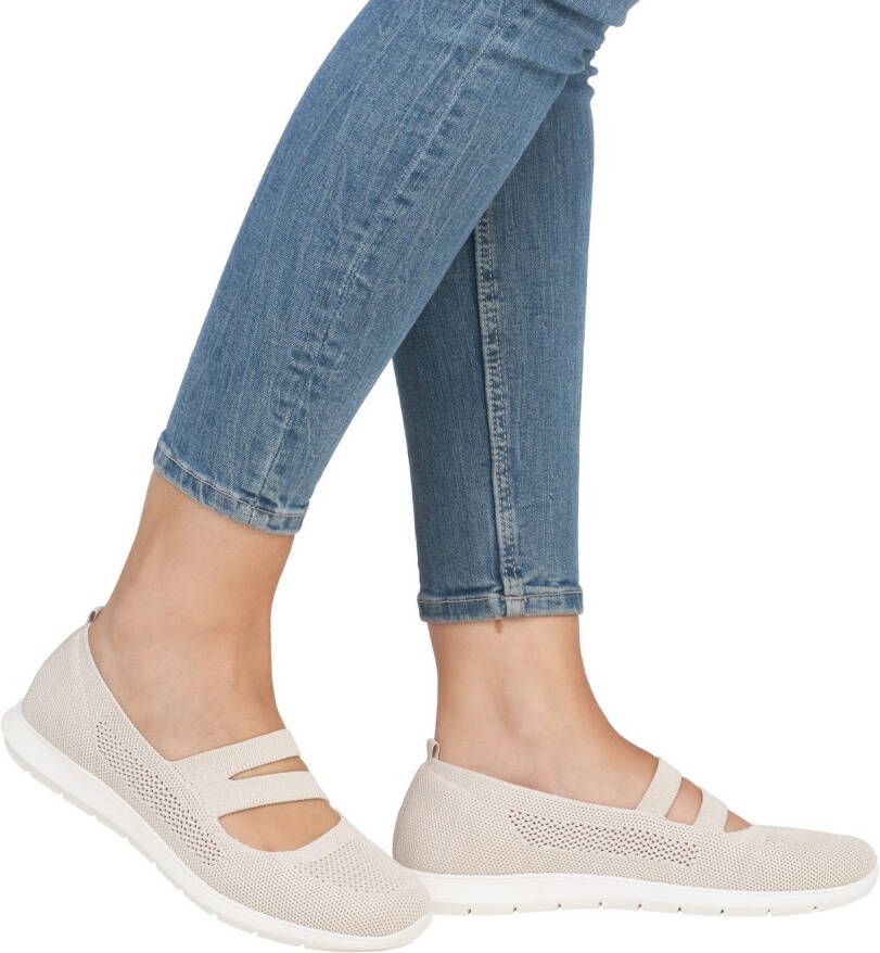 Remonte Ballerina's met riempje lage schoen vrijetijdsschoen comfort-schoen met verwisselbare binnenzool