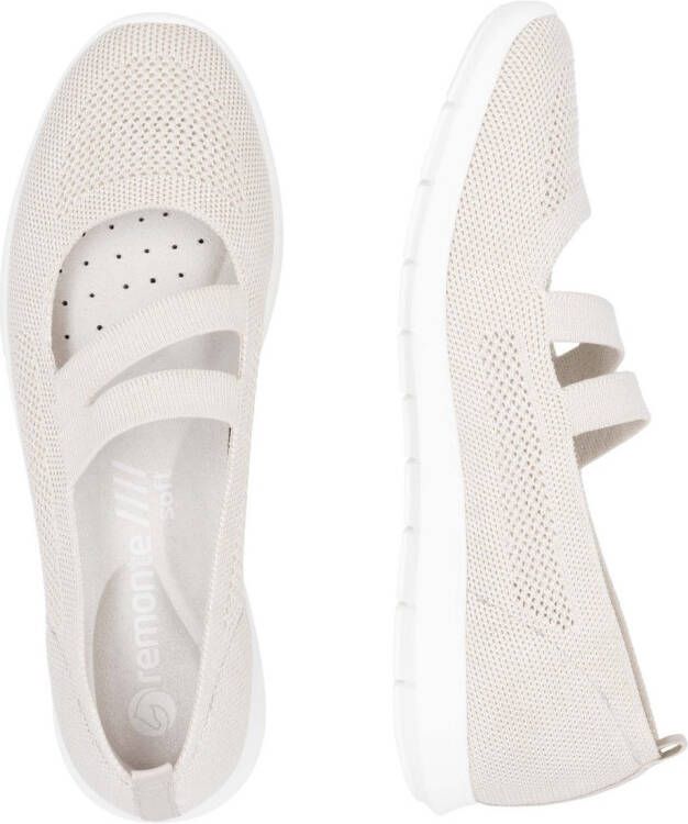 Remonte Ballerina's met riempje lage schoen vrijetijdsschoen comfort-schoen met verwisselbare binnenzool
